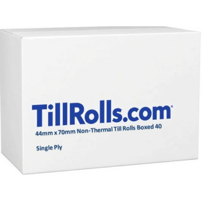 44 x 70 Premium Single Ply Till Rolls Boxed 40 - TR010